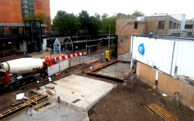 Begane grondvloer nieuwbouw Stationsplein Scholver gereed