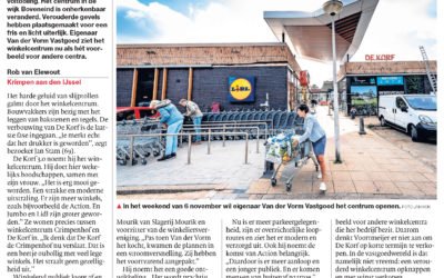 Winkelcentrum de Korf nadert voltooiing